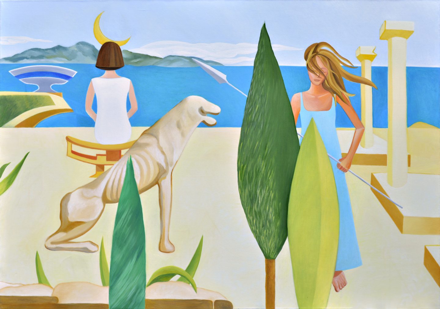 Taormina, oil on canvas, 120x170 cm