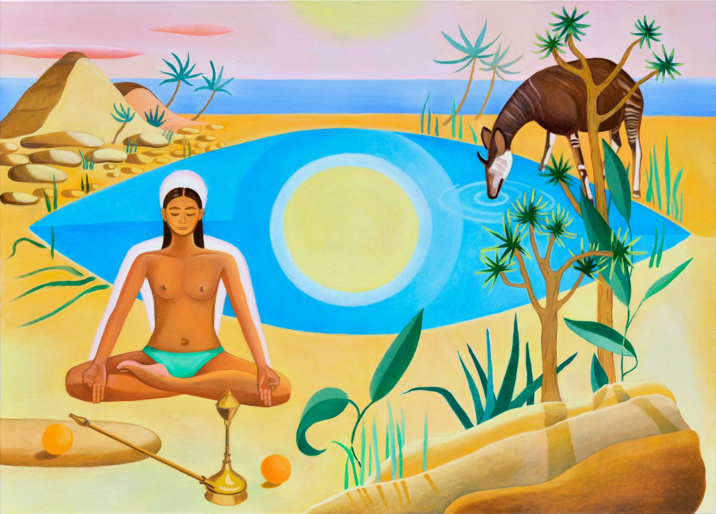 Padmasana, oil on canvas, 120x170 cm